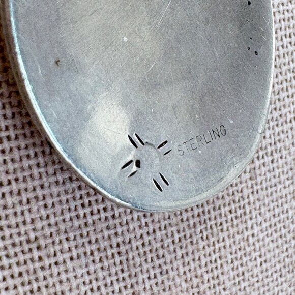 VTG Sterling Silver 925 Kokopelli Oval Link Chain Pendant Necklace 25.5" Length - Picture 7 of 16